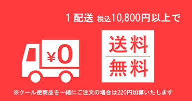 1配送税込10,800円以上で送料無料