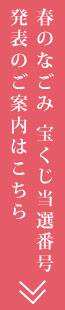春のなごみ宝くじ当選番号発表のご案内はこちら