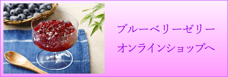 ブルーベリーゼリー　オンラインショップへ