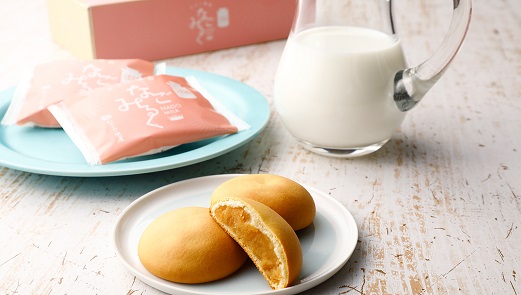 千葉県なごみの米屋のなごみるくはバター生地に優しいミルクの風味のする、なめらかな口溶けのお饅頭です。