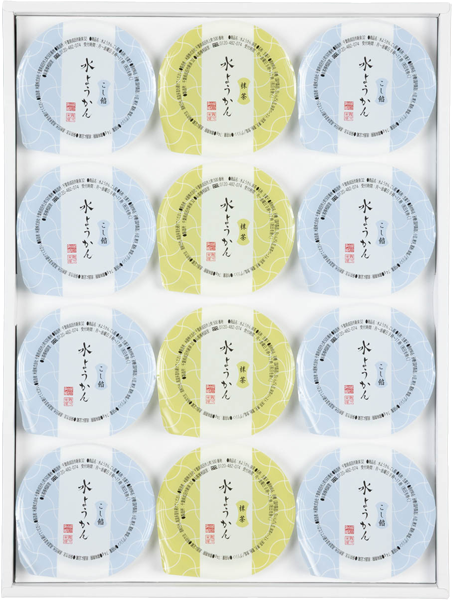 千葉県なごみの米屋の水羊羹、「水ようかん」12個詰