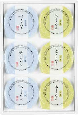 千葉県なごみの米屋の水羊羹、「水ようかん」6個詰