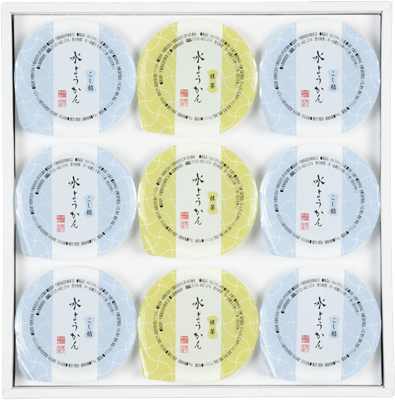 千葉県なごみの米屋の水羊羹、「水ようかん」9個詰